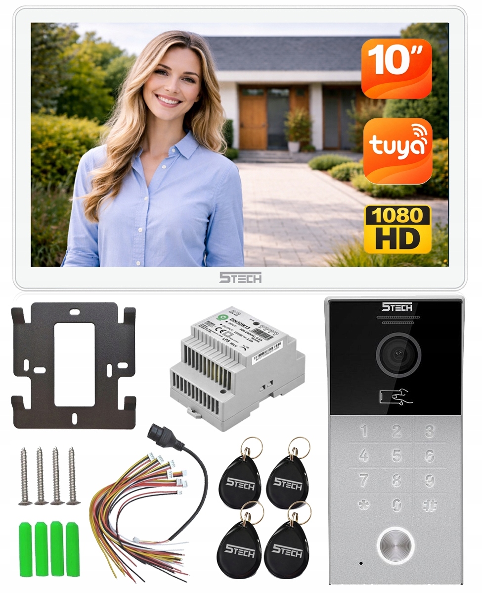 Wideodomofon 5TECH Verus Plus 10" WiFi Full Hd Rfid Szyfrator Brama Tuya