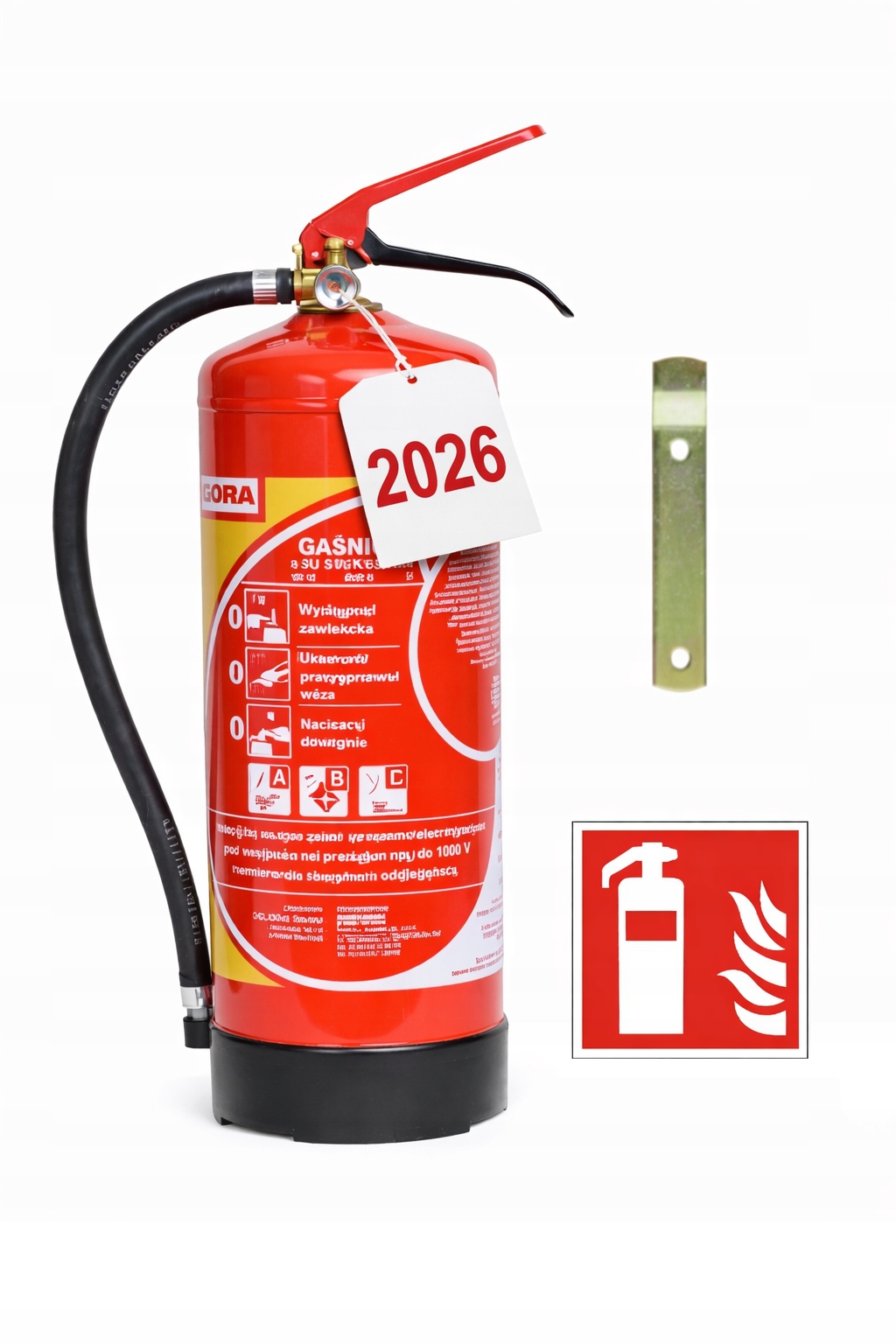 Gaśnica proszkowa 6 kg Abc PD6GX Gloria Znak gaśnica