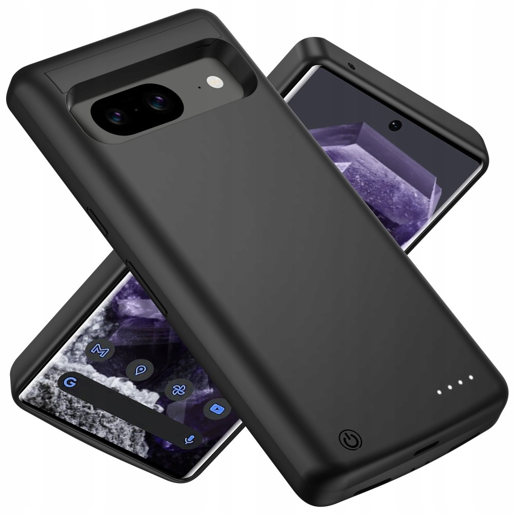 Pouzdro pouzdro s baterií 10000 mAh pro Google Pixel 8, powerbanka pro telefon