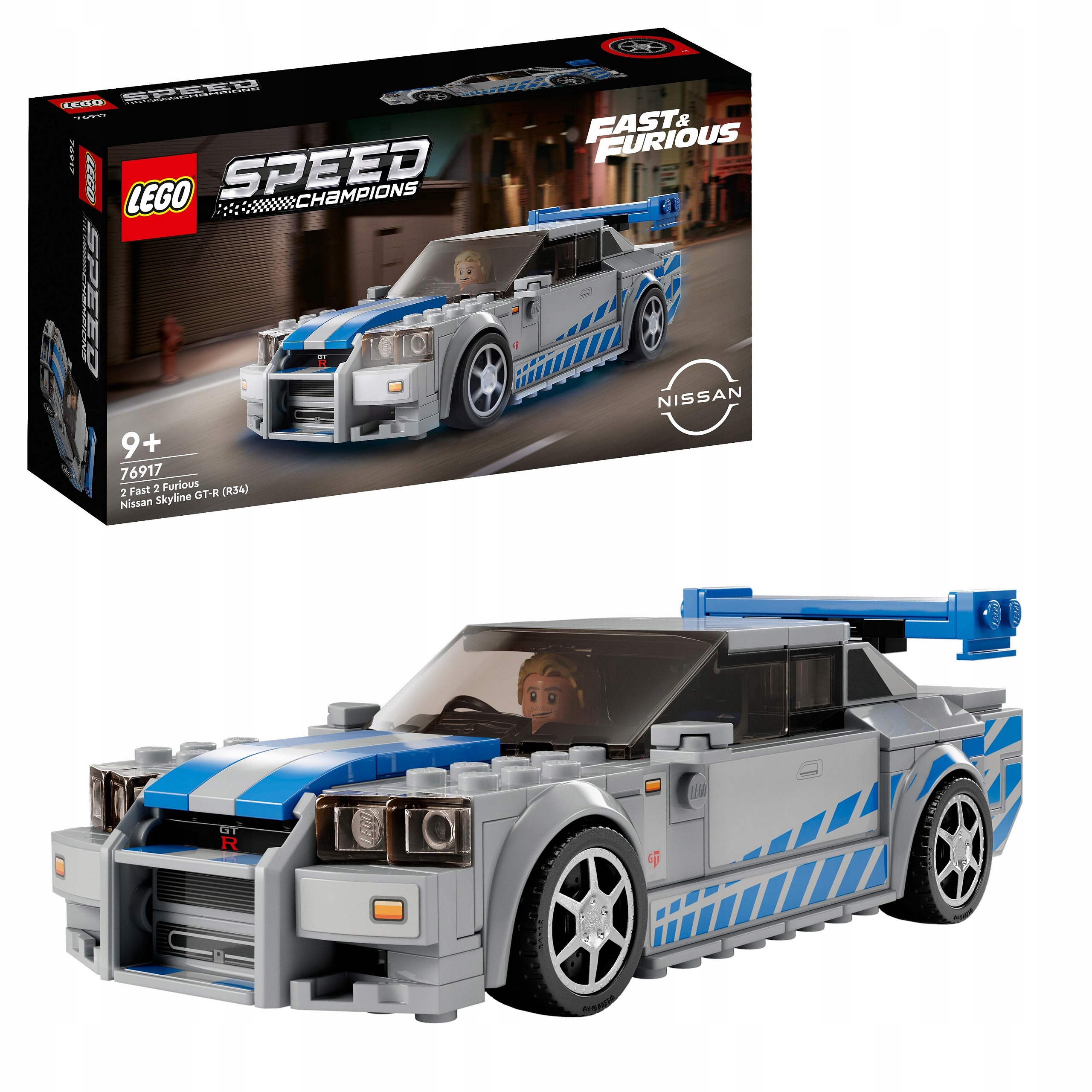 Lego Speed Champions 76917 2 Fast 2 Furious Nissan Skyline Gt-r (R34)