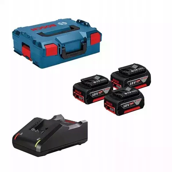 Bosch Akumulátor 18V 5,0Ah x3 Nabíječka Gal 18V-40 +lb