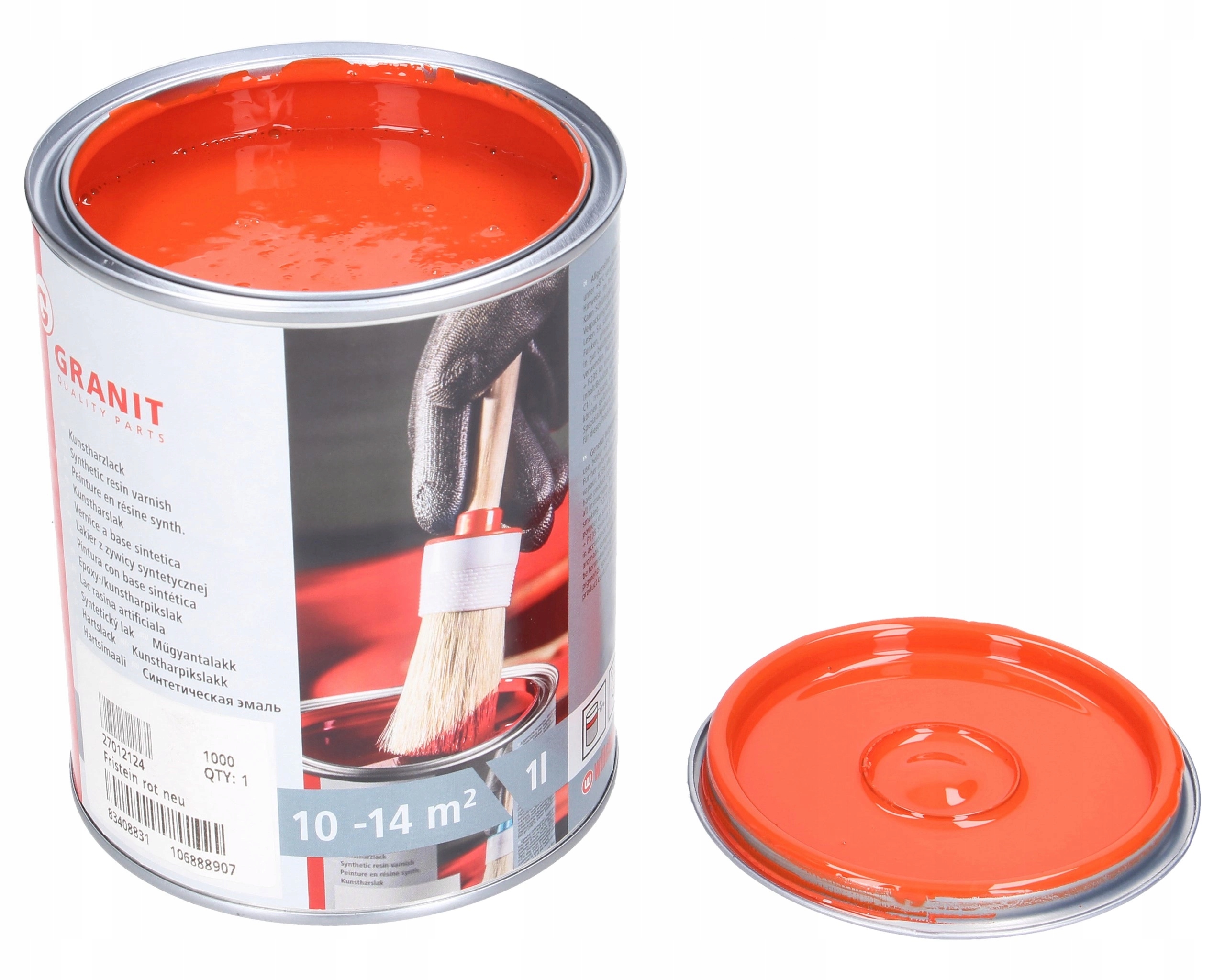 lak, barva Fristein červená, nový 1l Wilckens