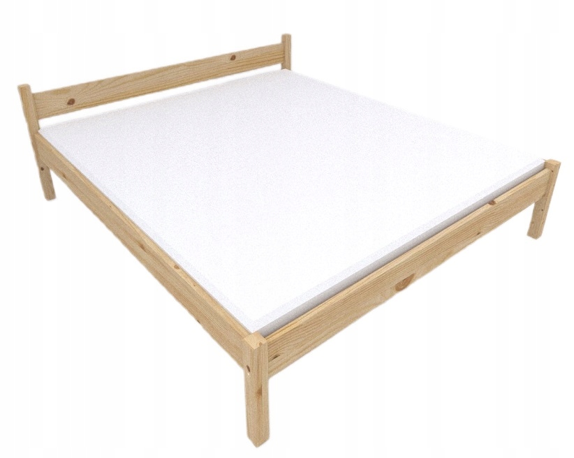 Dřevěná postel 180x200 vysoká konstrukce, praktické, stylové, minimalistické