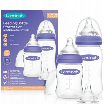 

Lansinoh Butelka Antykolkowa Zestaw 160ml 240ml