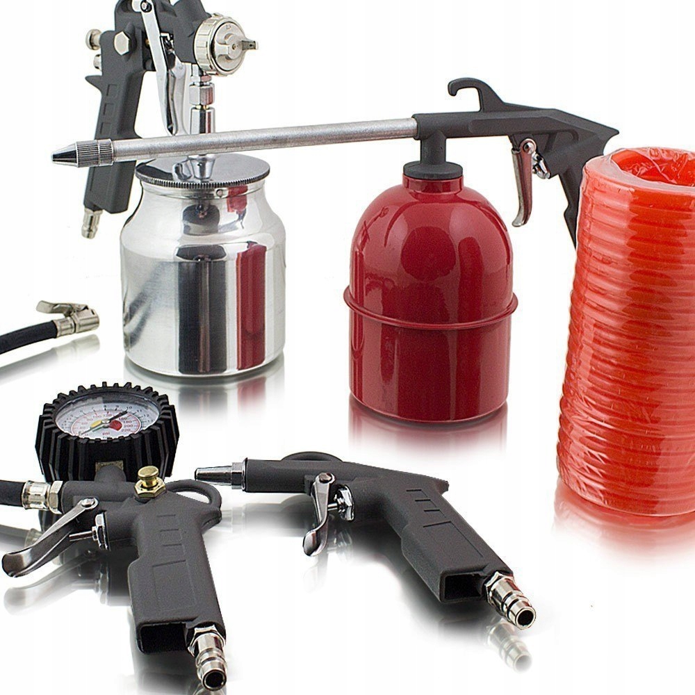 ZESTAW AKCESORIÓW DO KOMPRESORA SPRĘŻARKI 5 ELEMENTÓW SOLIDNE