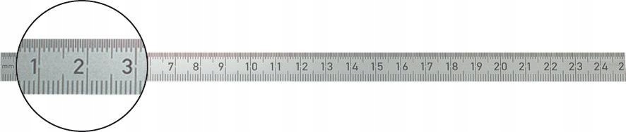Przymiar stalowy 2000x30mm,ze stali