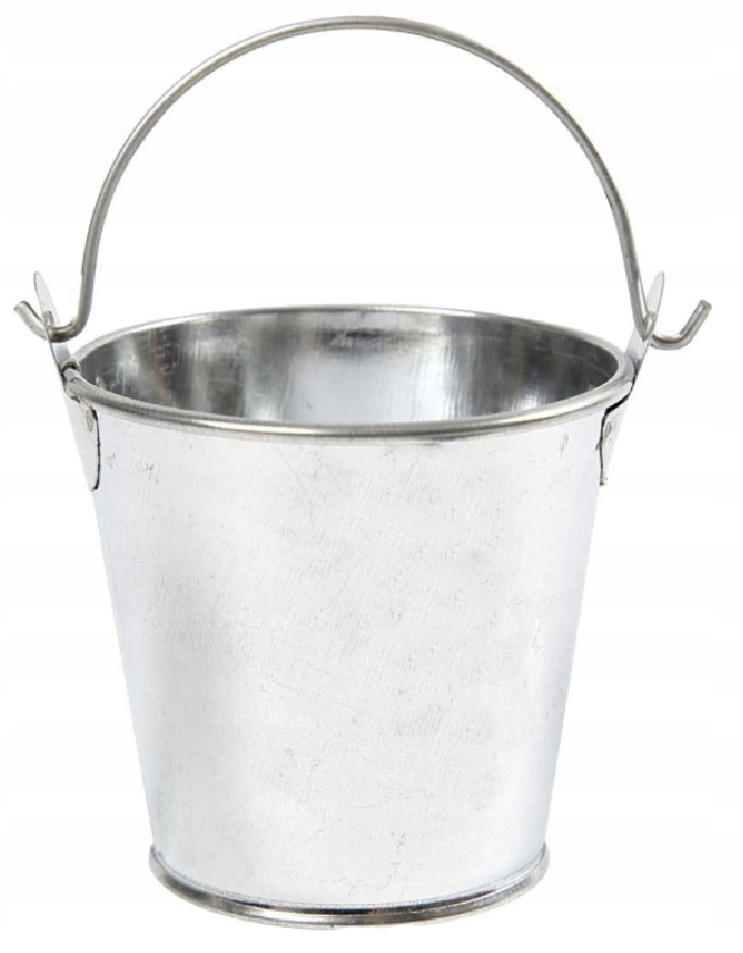 

Osłonka Ø 13 cm Wiaderko srebrna doniczka