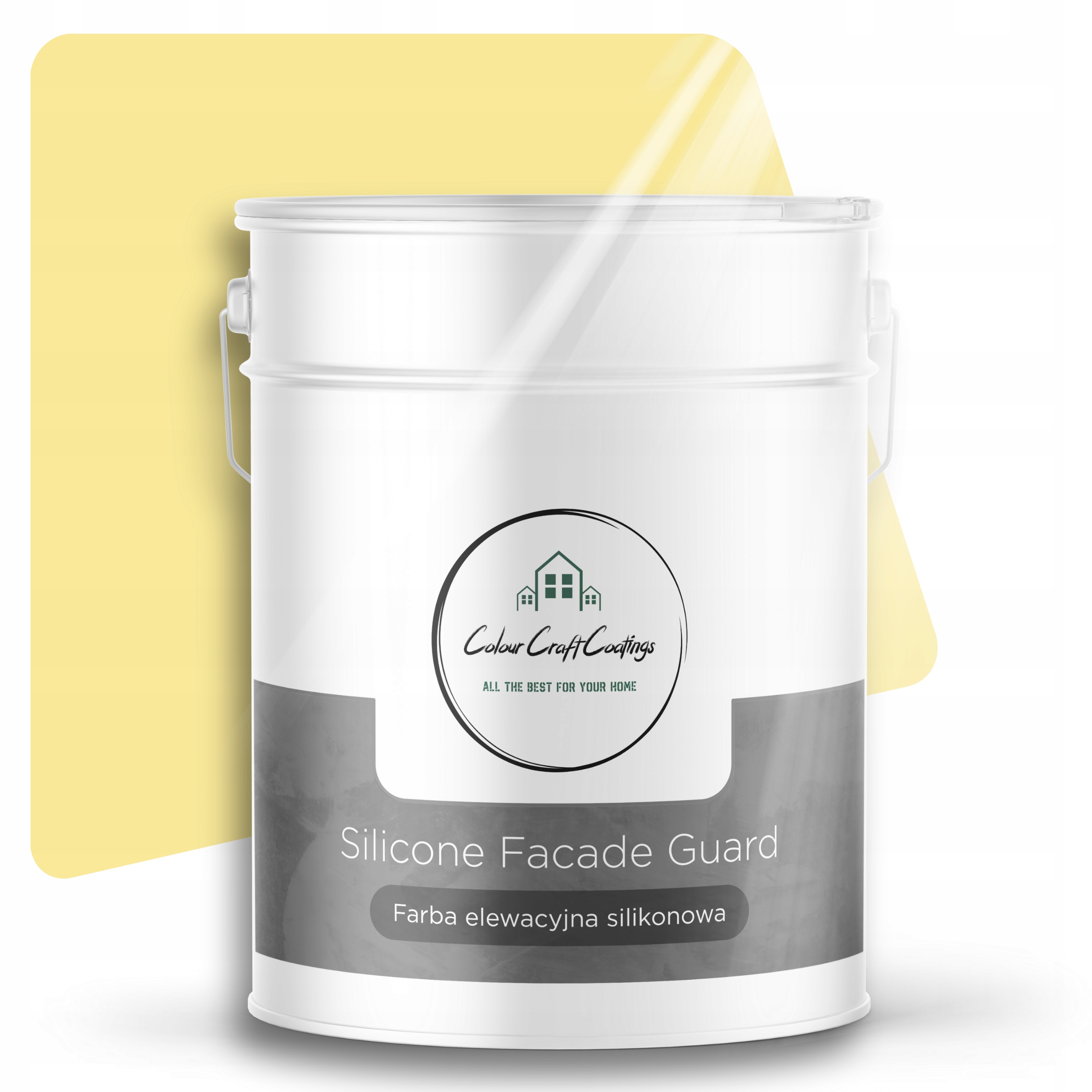 Fasádna Farba Vonkajšia Silikónová Citrónová 10 L F615