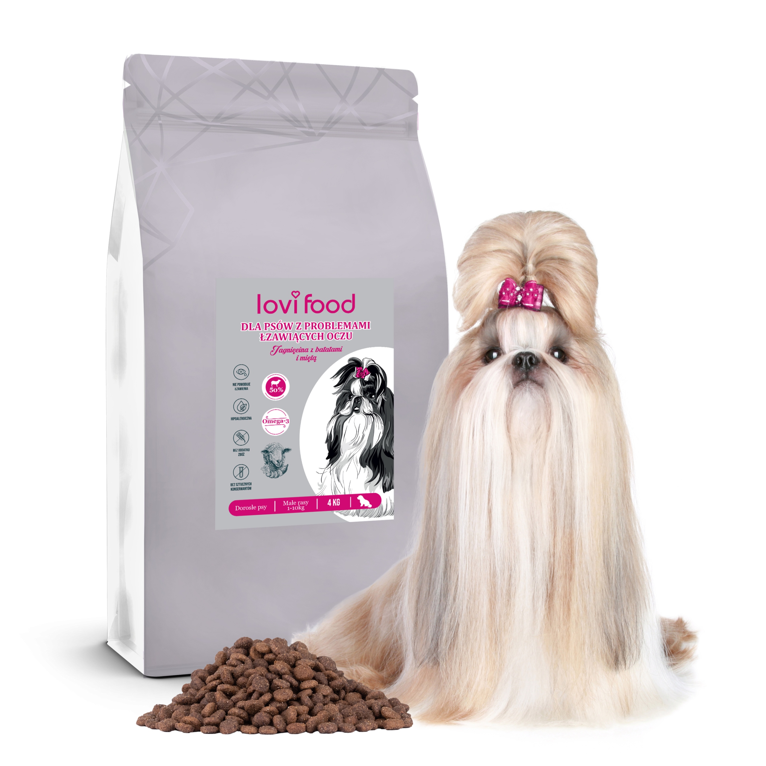 Karma na zacieki Lovi Food dla małych ras 4kg