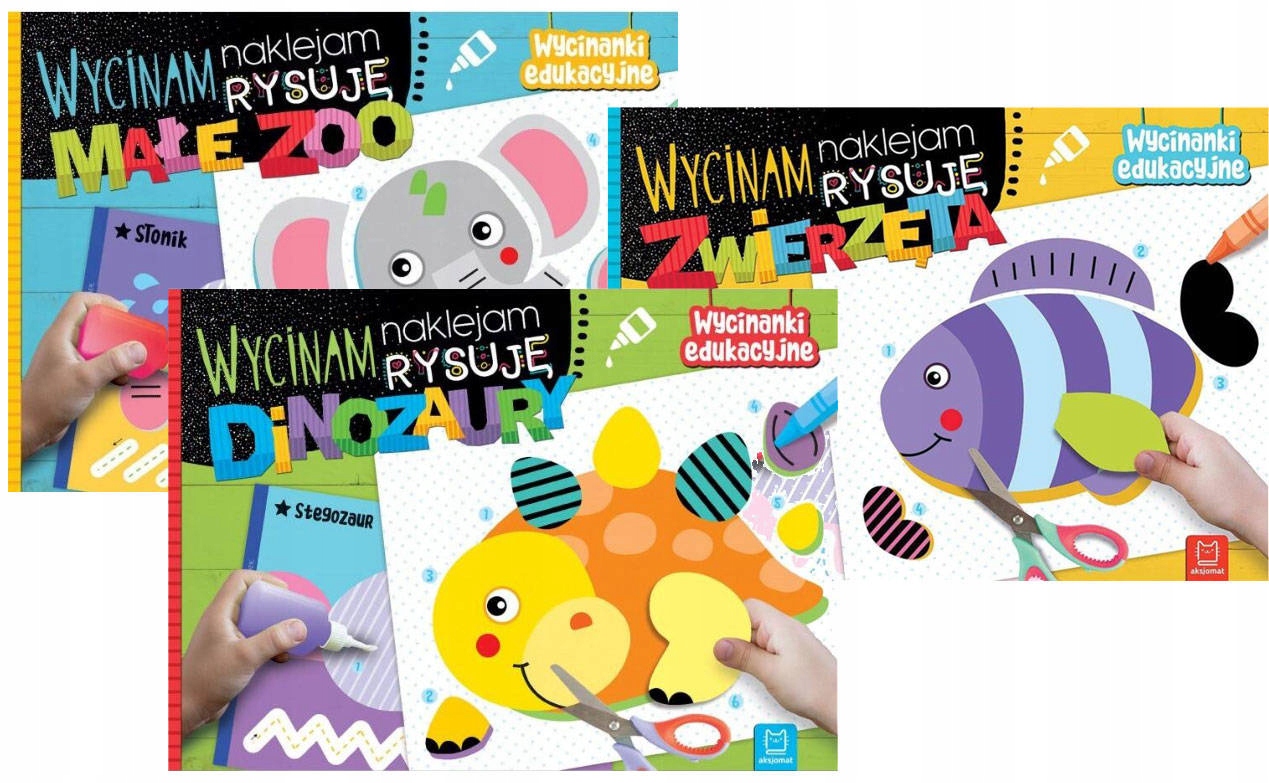 

Wycinam, naklejam, rysuję. Wycinanki Zestaw