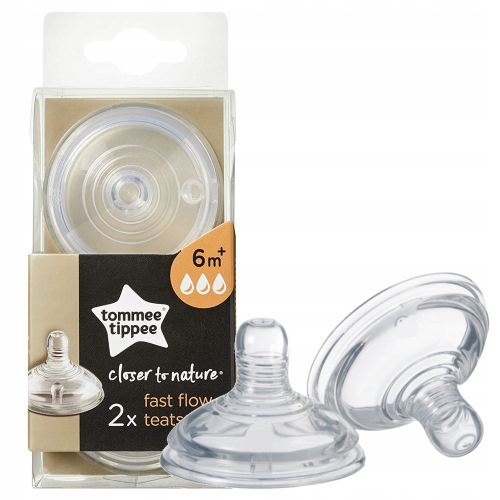 

Tommee Tippee Smoczek Do Butelki Szybki 6M+ 2 Szt