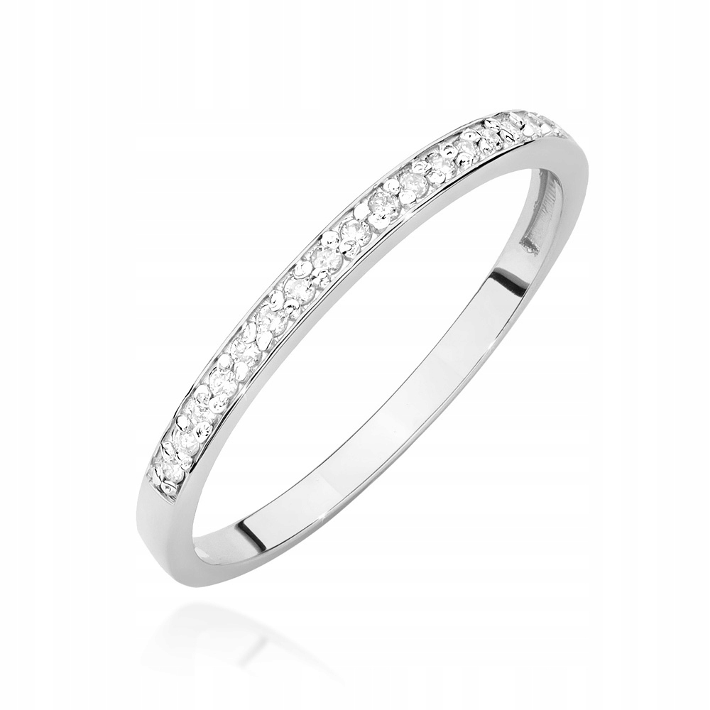 

Pierścionek Z Brylantem Białe Złoto P. 585 0,09 Ct