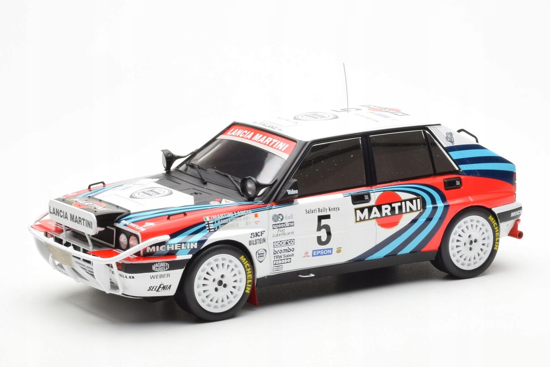 Lancia Delta Integrale 16V n5 J Kankkunen Rally Safari 1990 Ixo 1/18