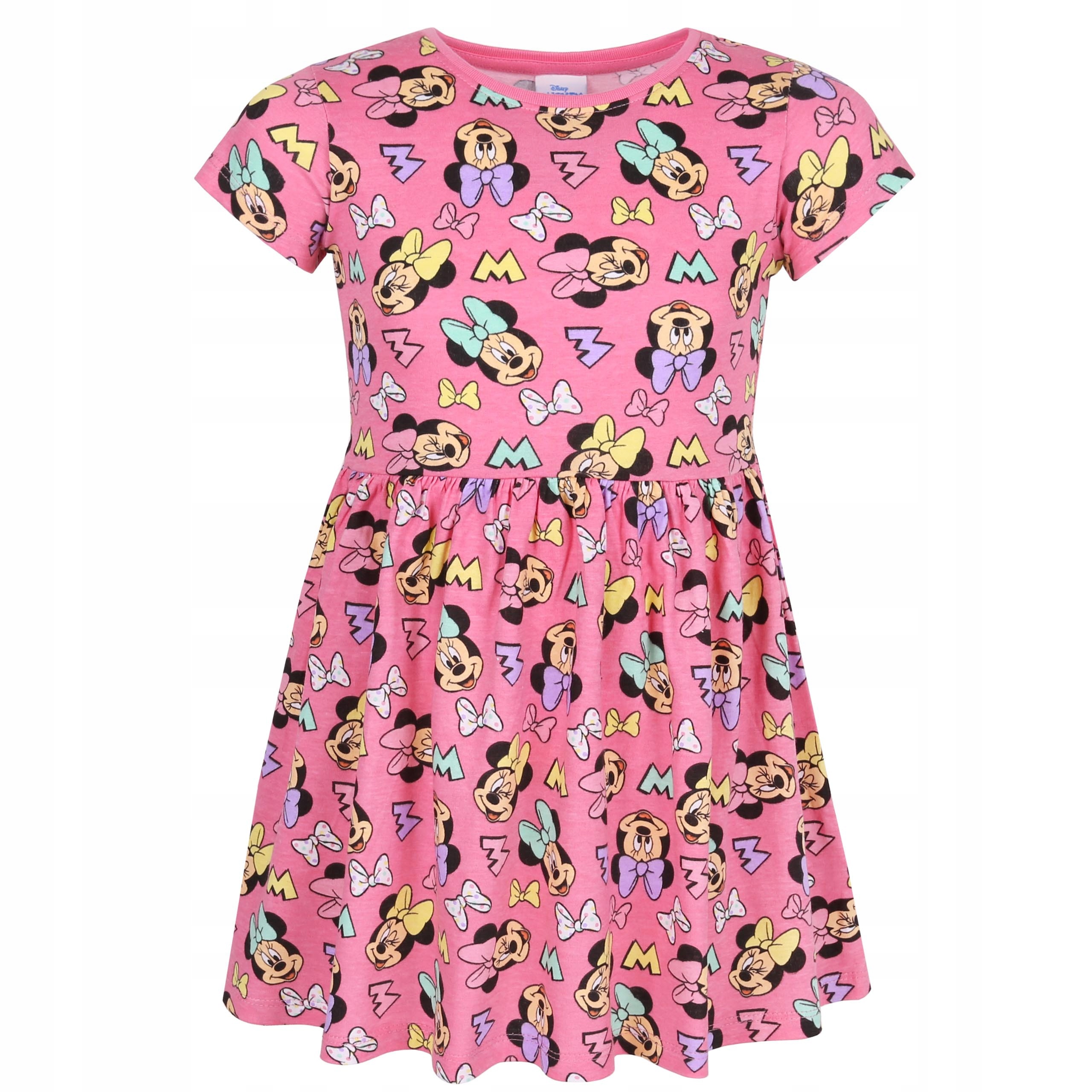 

Różowa, dziecięca sukienka Myszka Minnie 110 cm