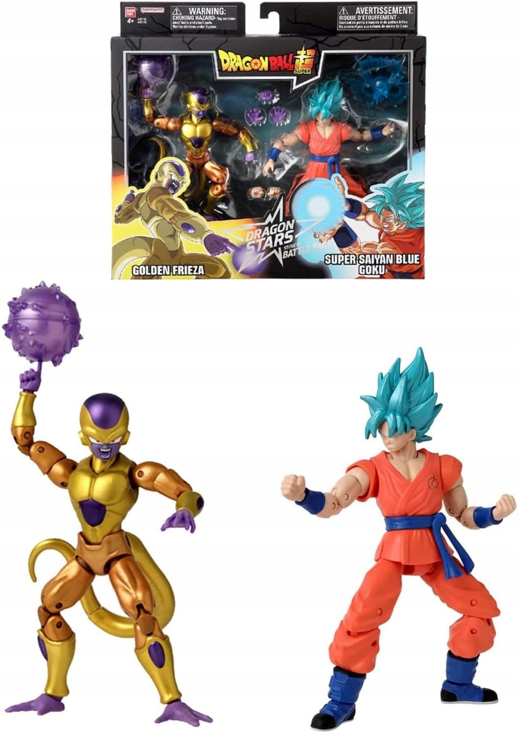 Bandai Dragon Ball Figure Golden Freezer Goku Battle Pack 17 cm