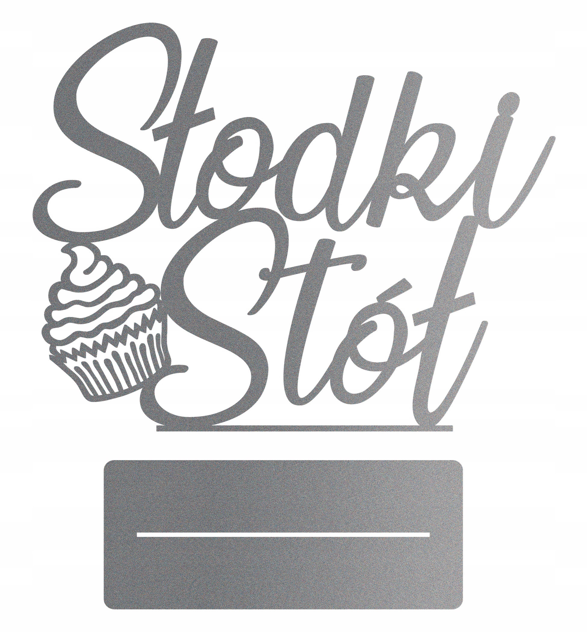 

Słodki Stół Napis Na Stół Wesele Ślub Srebrny