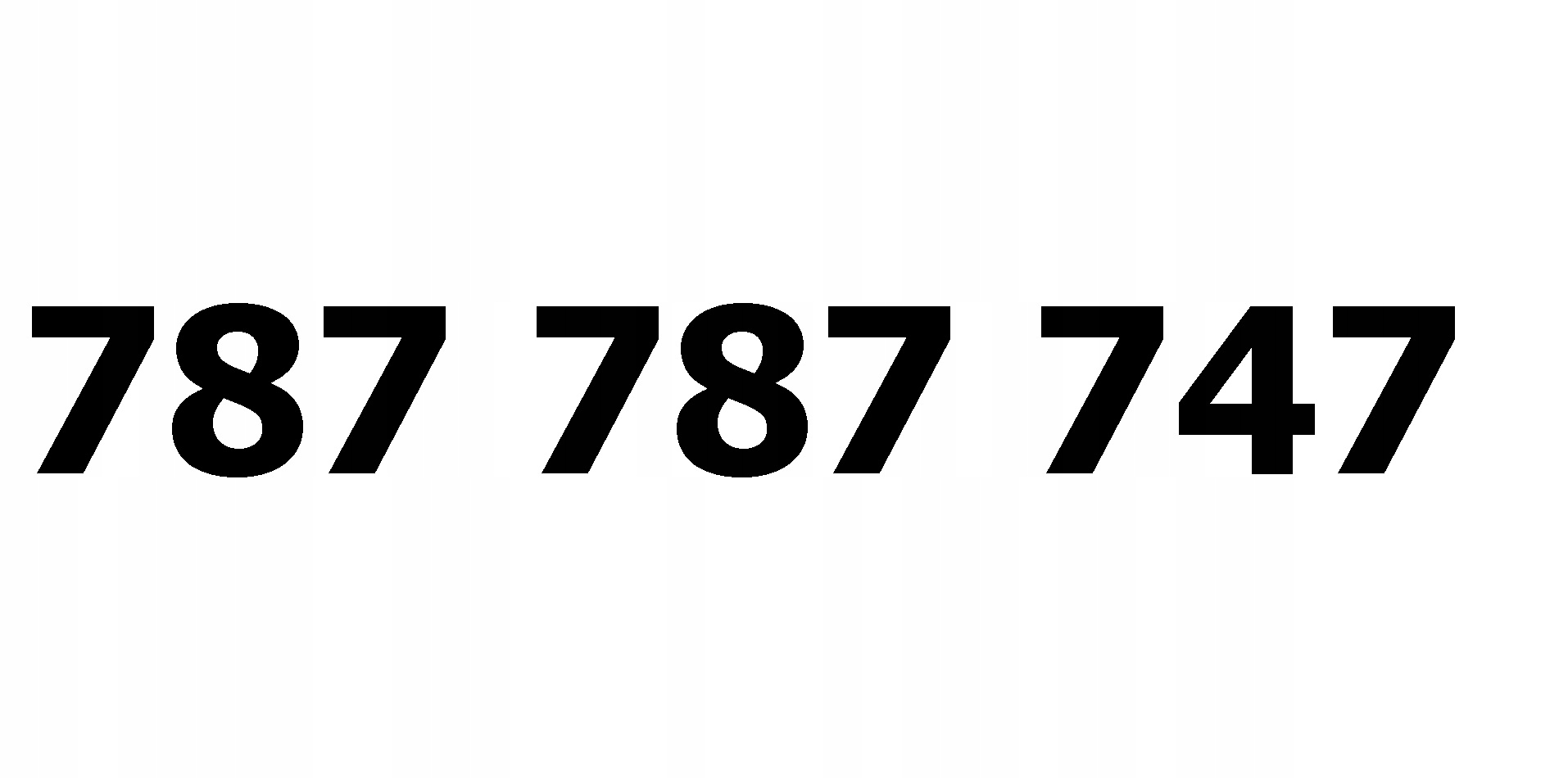 787 787 747 zlotý číslo T-mobile fajn