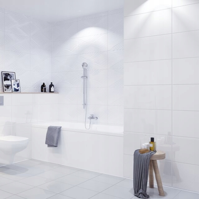 PŁYTKI ŚCIENNE ICE WHITE POŁYSK 30x60