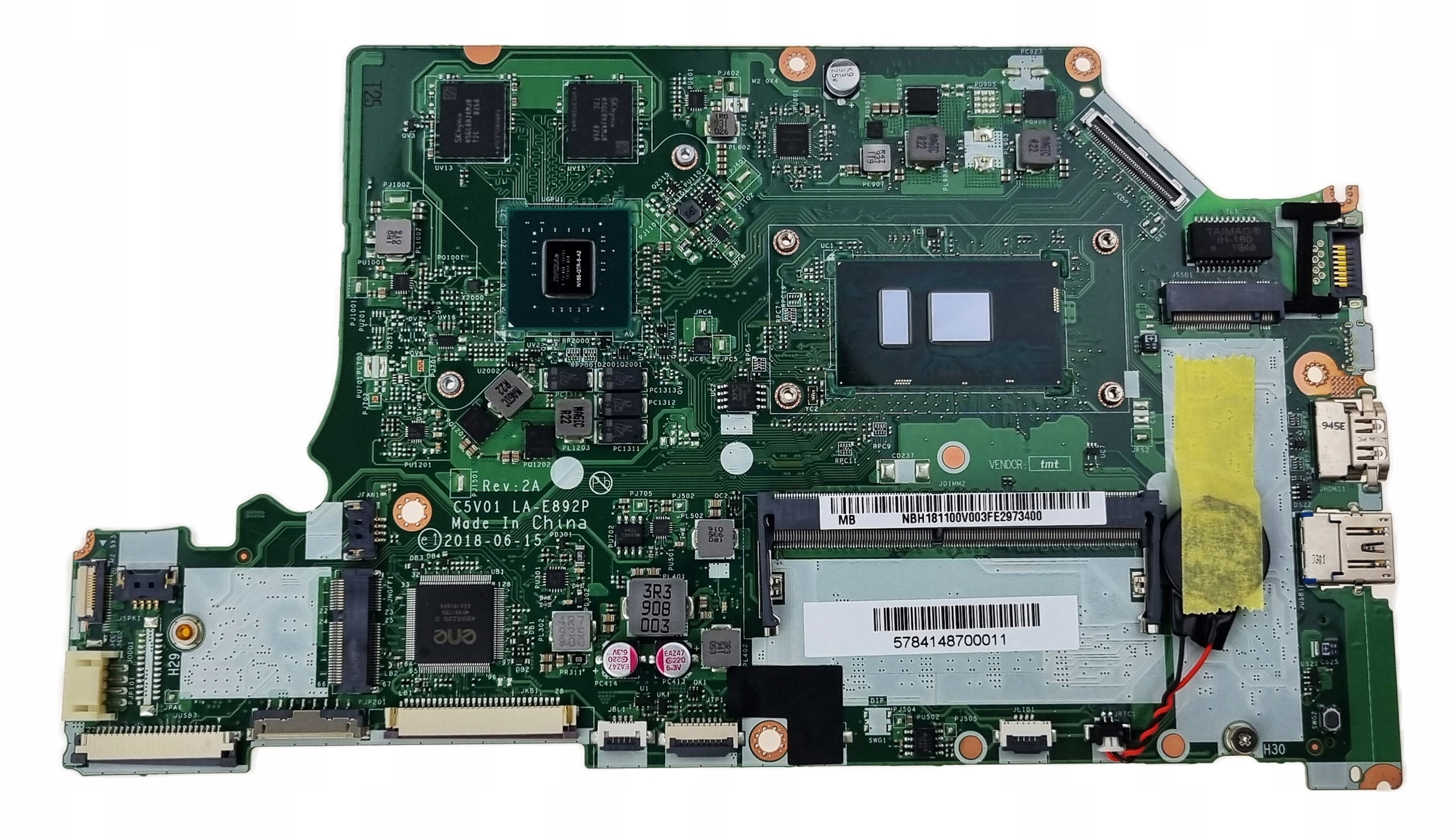 Nová Základní Deska Acer Aspire A315-53G i3 DDR4 C5V01 LA-E892P