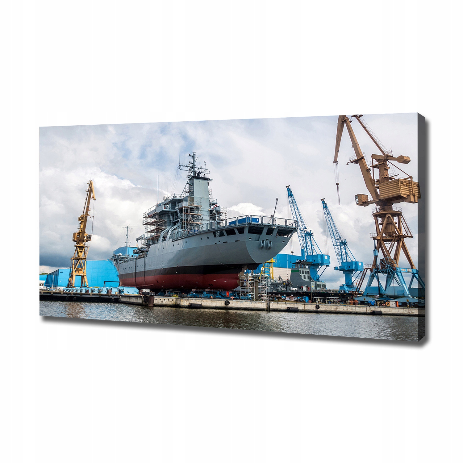

Foto obraz na płótnie Stocznia statek 120x60 cm