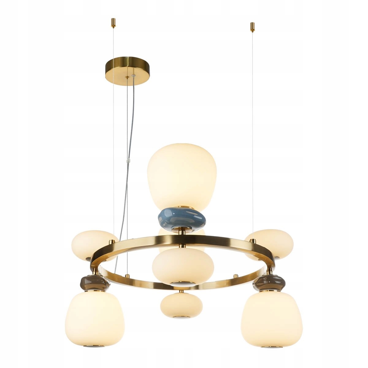 Led lustr do obývacího pokoje 33W keramika sklo Evans PND-94981-4B-GD Italux