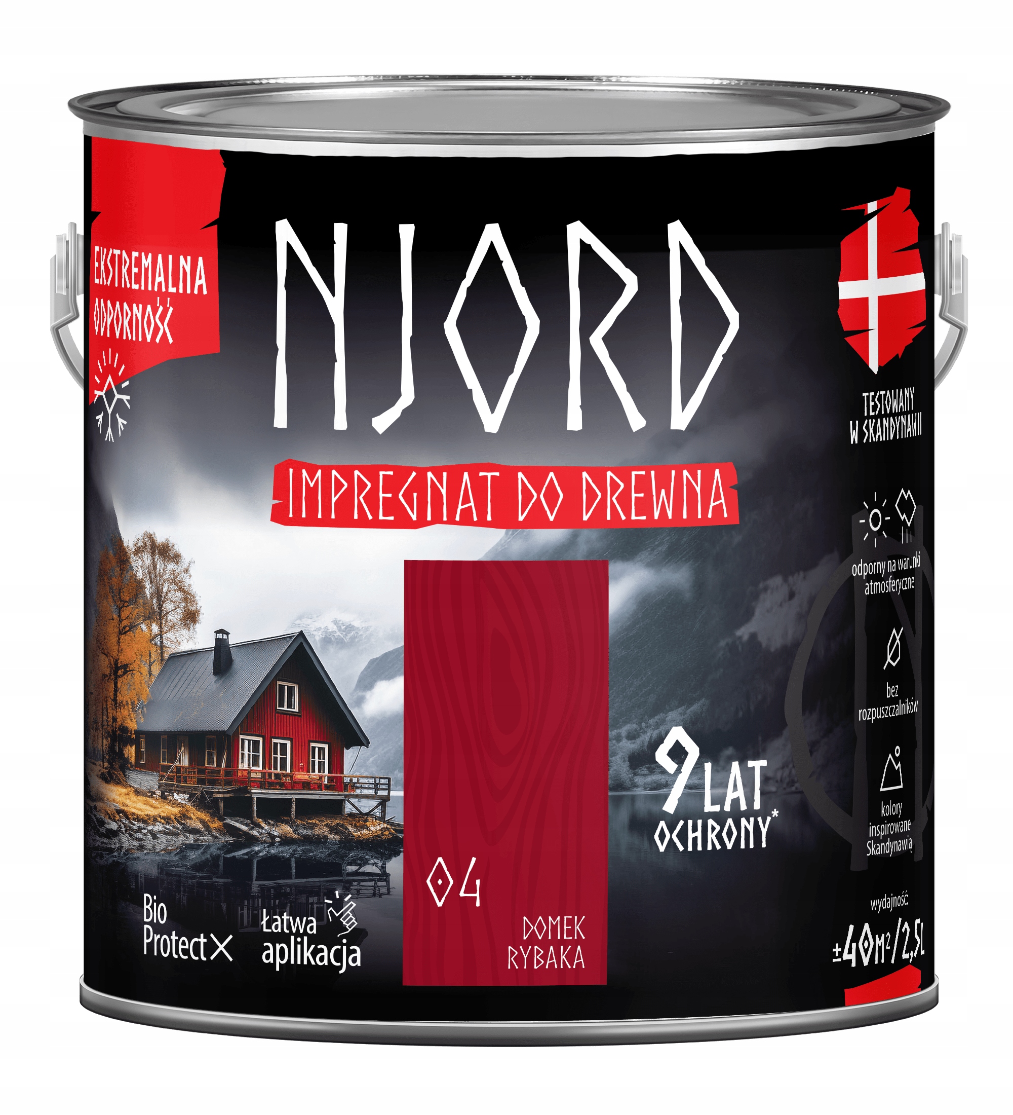 Njord Ochranná A Dekorativní Impregnace Na Dřevo 2,5 L Rybářský Domek