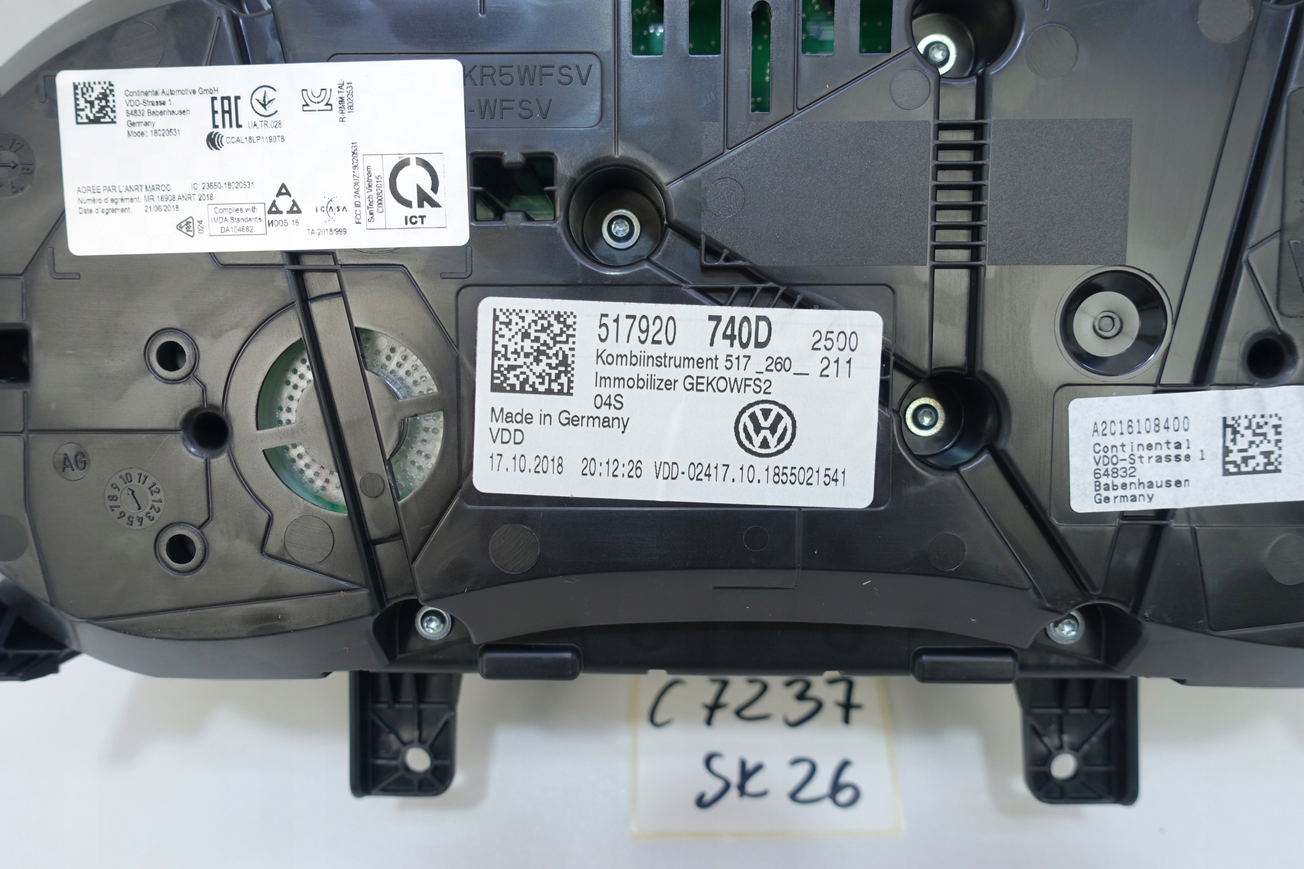 dials dials VW SPORTSVAN 517 24722KM 517920740D