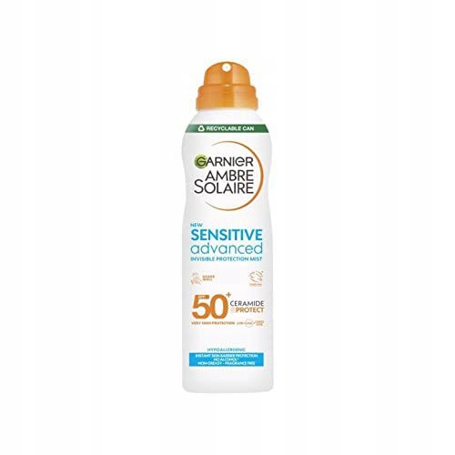 Garnier Ambre Solaire Spf 50+ Sensitive Advanced Dry Mist Ochranný sluneční sprej pro citlivou pokožku