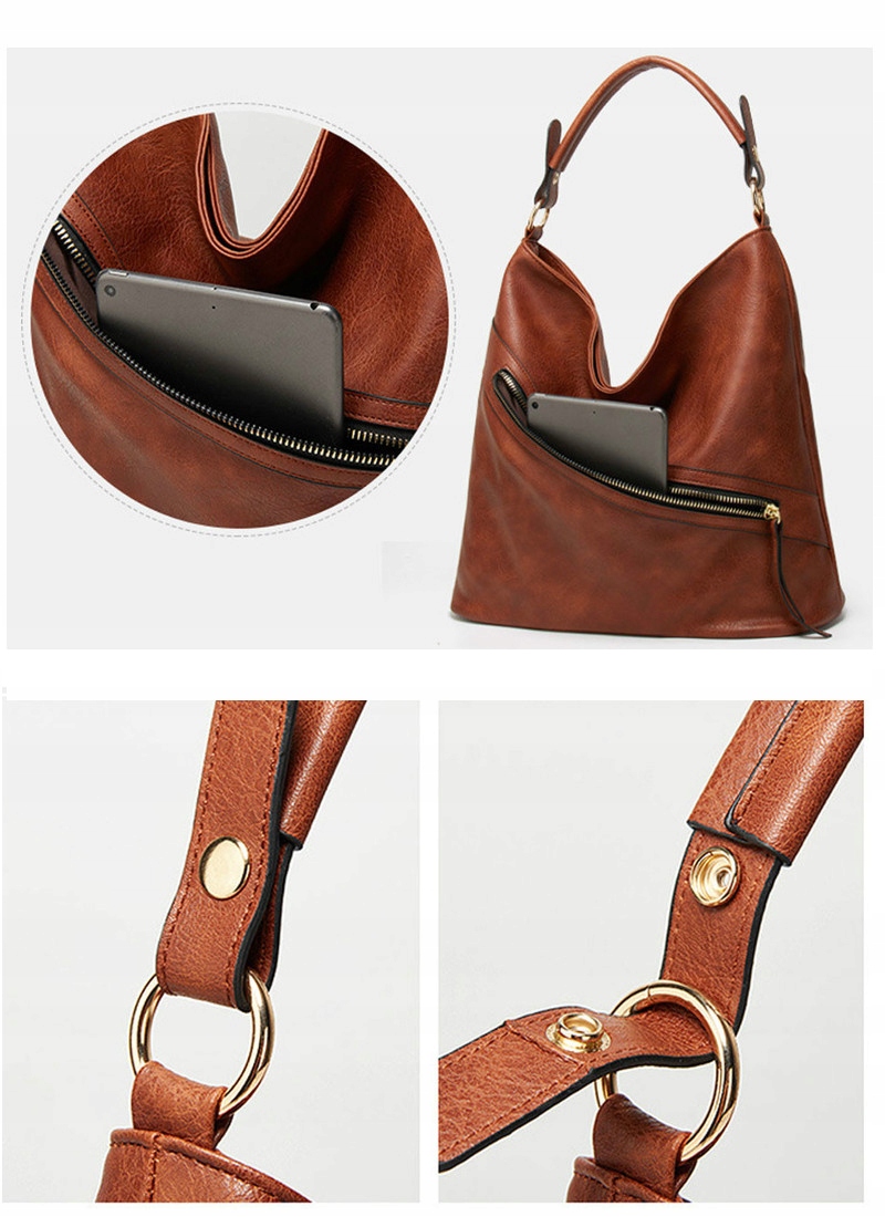 DUŻA TOREBKA DAMSKA A4 TORBA WOREK SHOPPERKA H301 Styl miejski