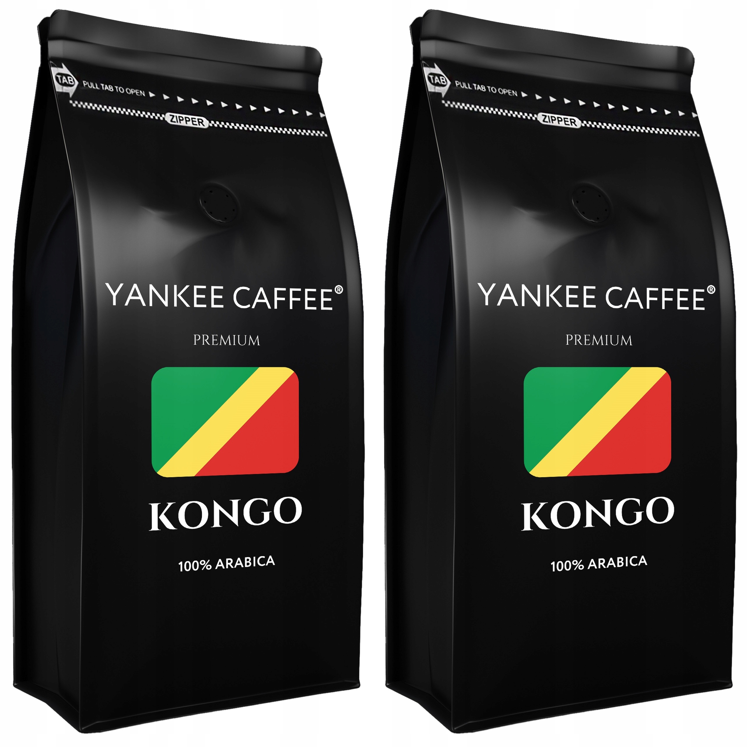 Levně Káva zrnková 2x1kg 100% Arabica čerstvě pražená Kongo do kávovaru
