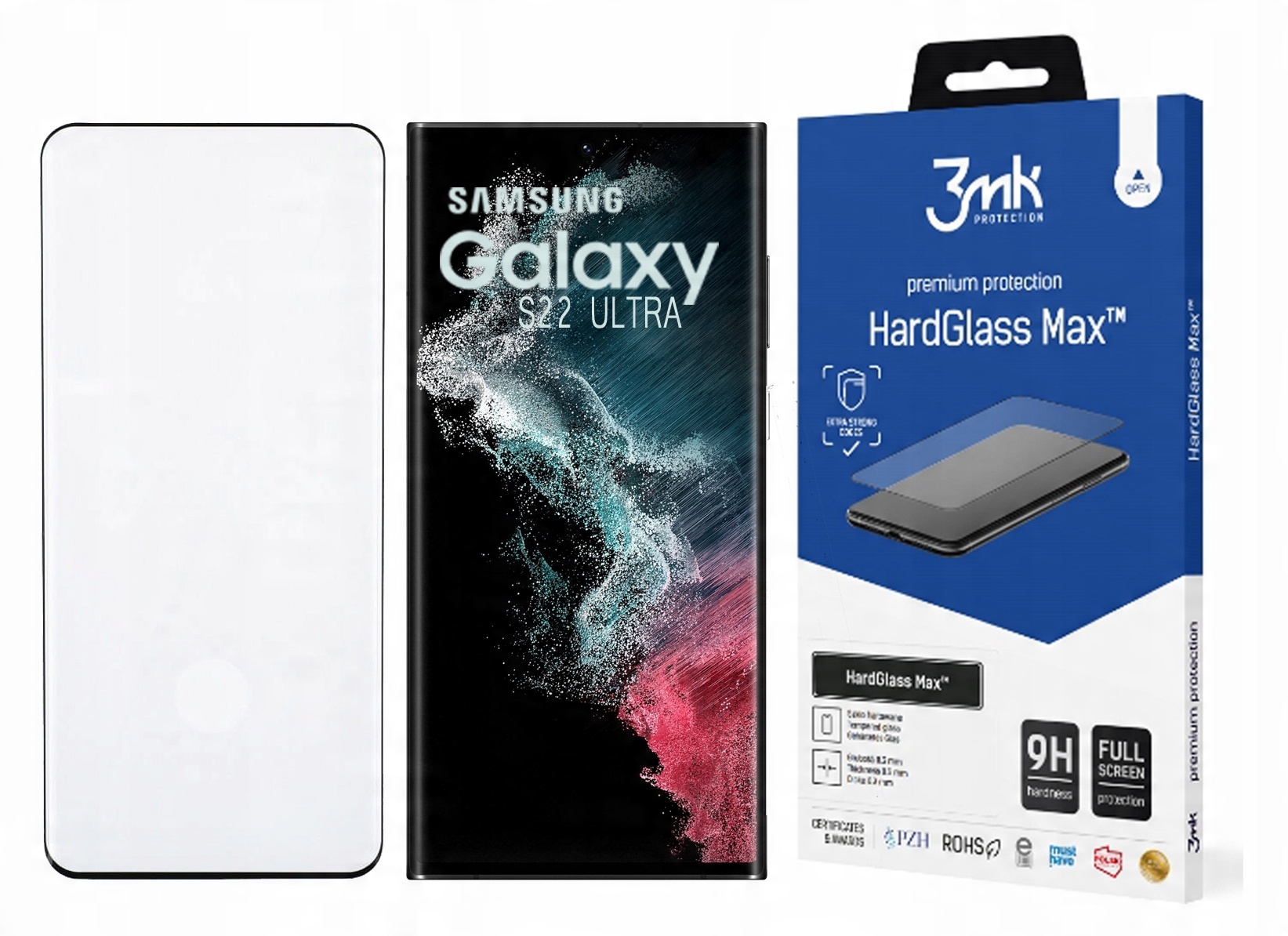 

3mk Hardglass Max do Samsung Galaxy S908 S22 Ultra
