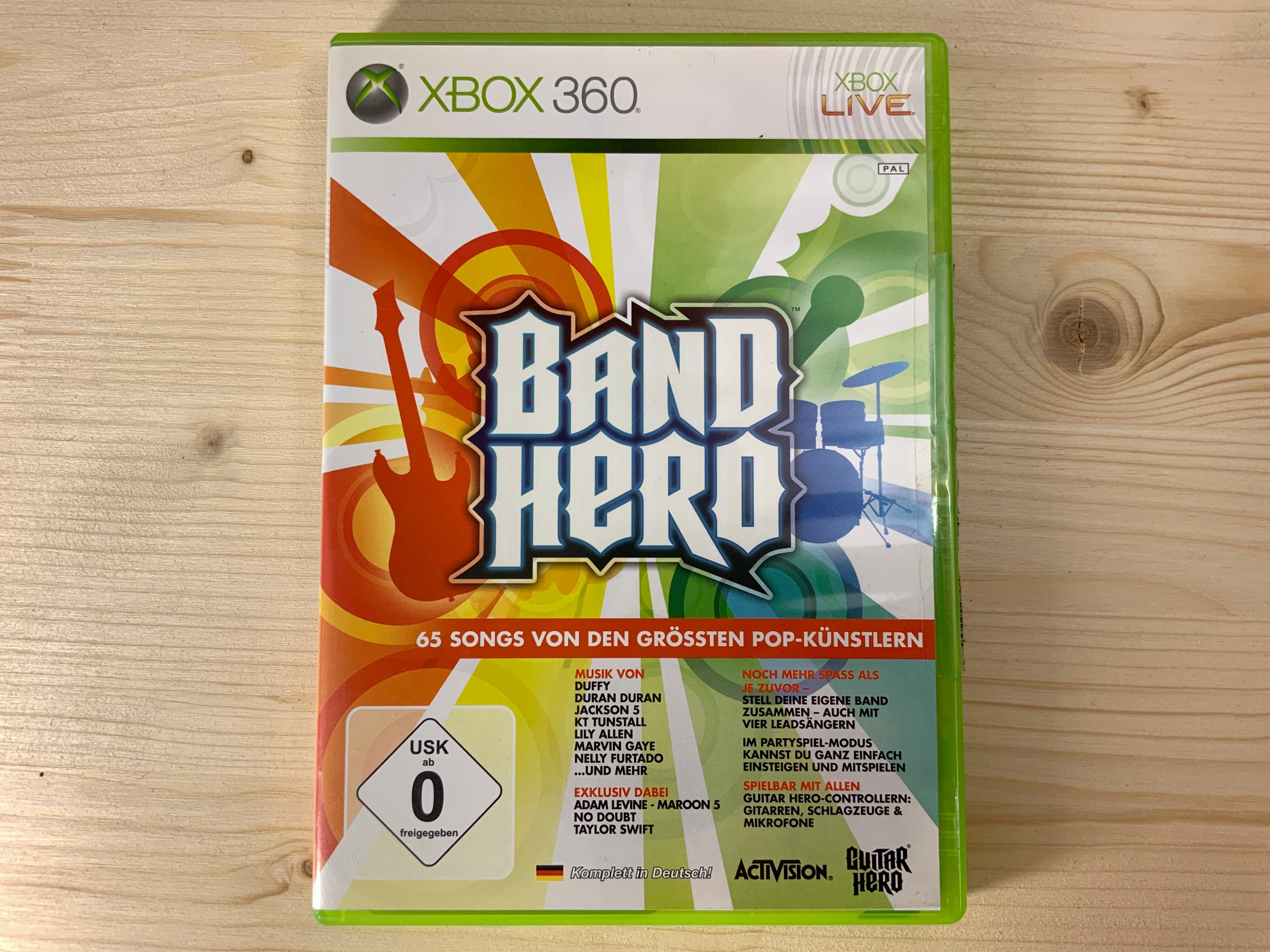 BAND HERO płyta ideał komplet XBOX 360 Tematyka pozostałe