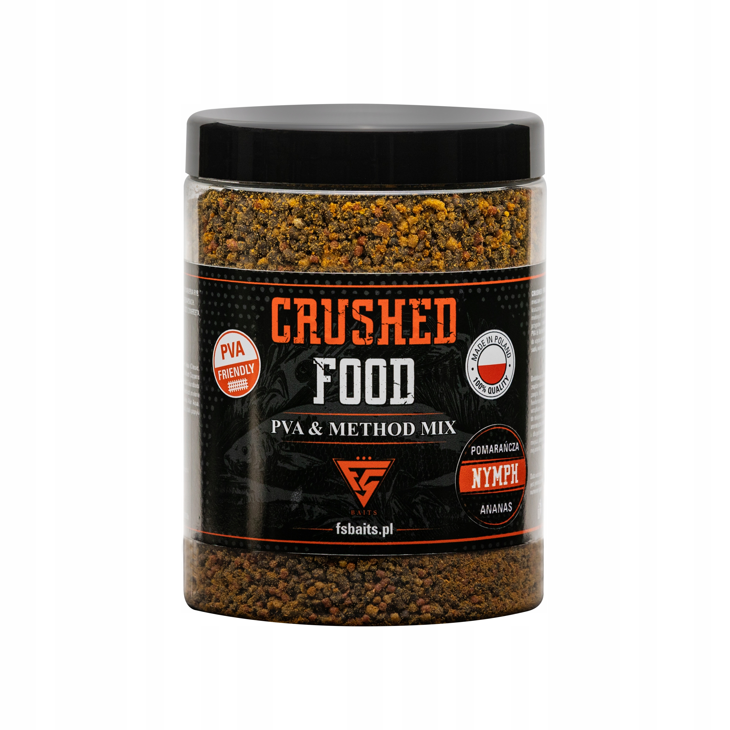Fs Baits Crushed Food Pva & Method Mix Nymph (Pomarańcza Ananas)