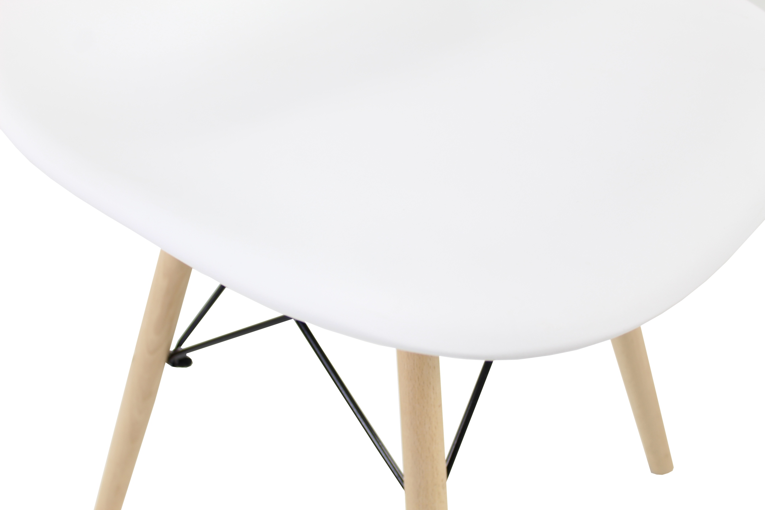 4 krzesła nowoczesne białe i stół biały 80x120/160 Marka Molli Meble