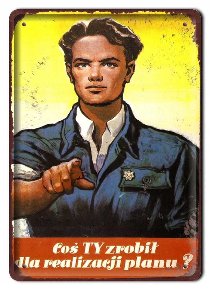 Prl Bhp Plakat Metalowy Obrazek #05816