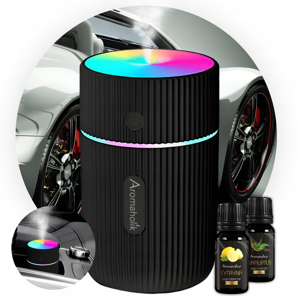 Dyfuzor Do Auta Nawilżacz samochodowy 100% Naturalny Olejek