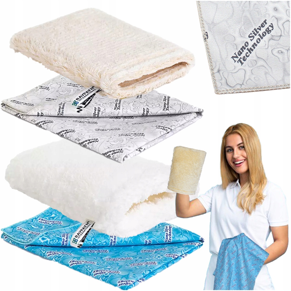 Levně Sada na čištění Rukavice Bílá Nova Béžová Sunbeam 2ks Raypath