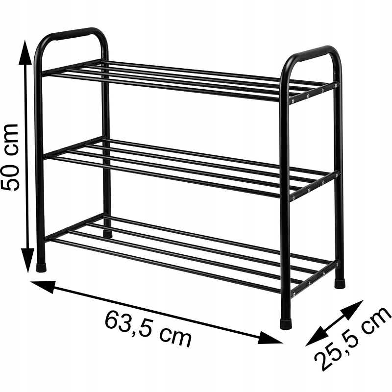 SZAFKA NA BUTY, REGAŁ, PÓŁKA. METALOWY STOJAK NA OBUWIE. SOLIDNY Szerokość mebla 65 cm