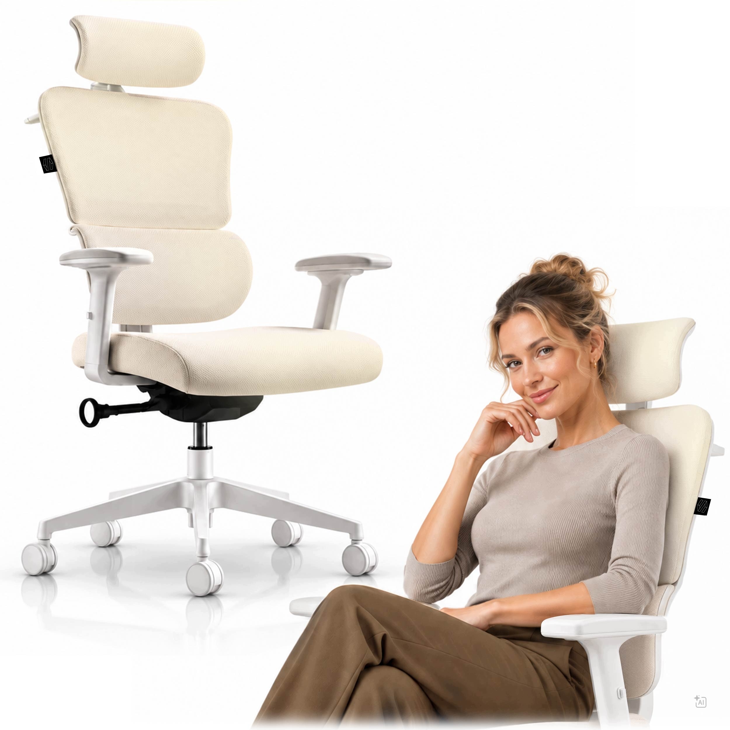 Fotel Biurowy Obrotowy Ergonomiczny Krzesło Obrotowe Regulowane Sofotel