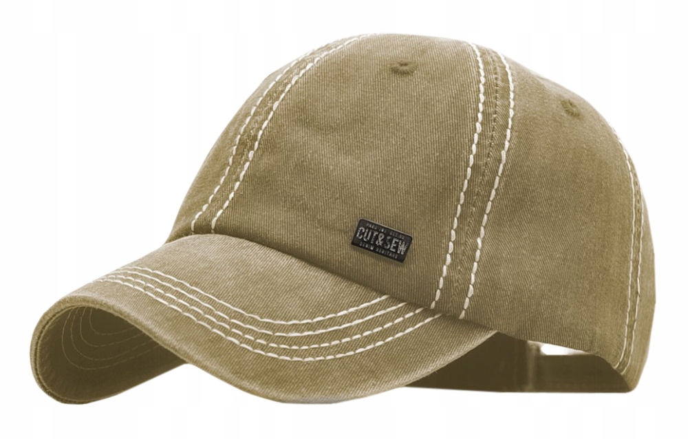 

Beżowa Letnia Czapka z Daszkiem Pako Jeans