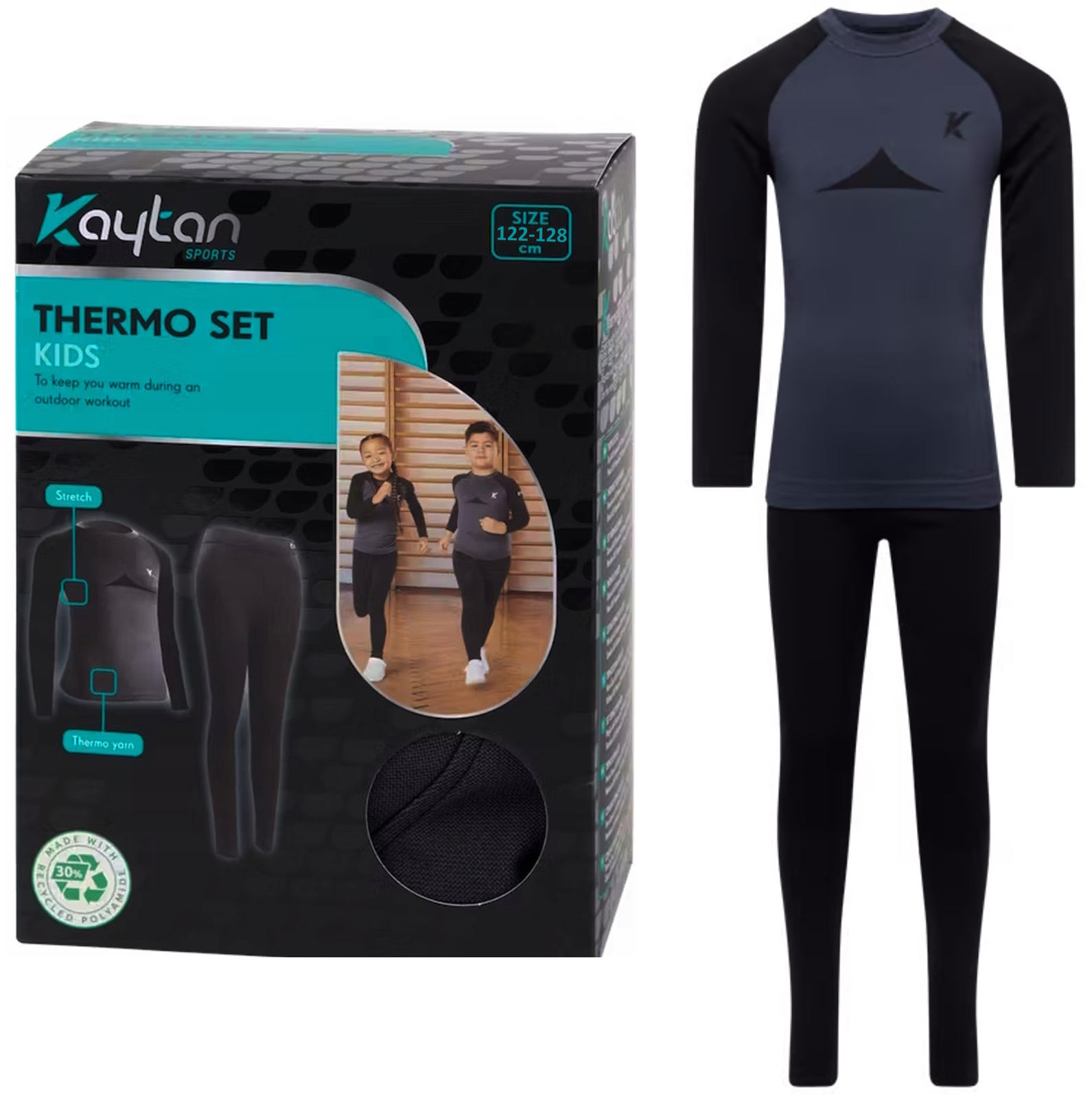Komplet Bielizna Thermo Set Kids Termiczna dla dzieci Kaytan rozm. 122-128