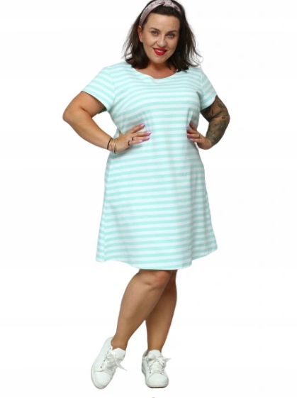 

letnia sukienka dresowa plus size 42/44