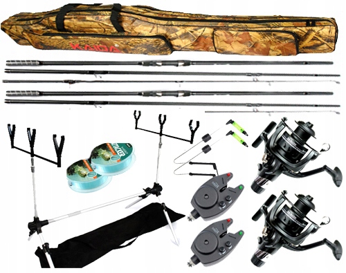 sada 2x Karpiówka 2x Kołowrotek Stanoviště ZK3