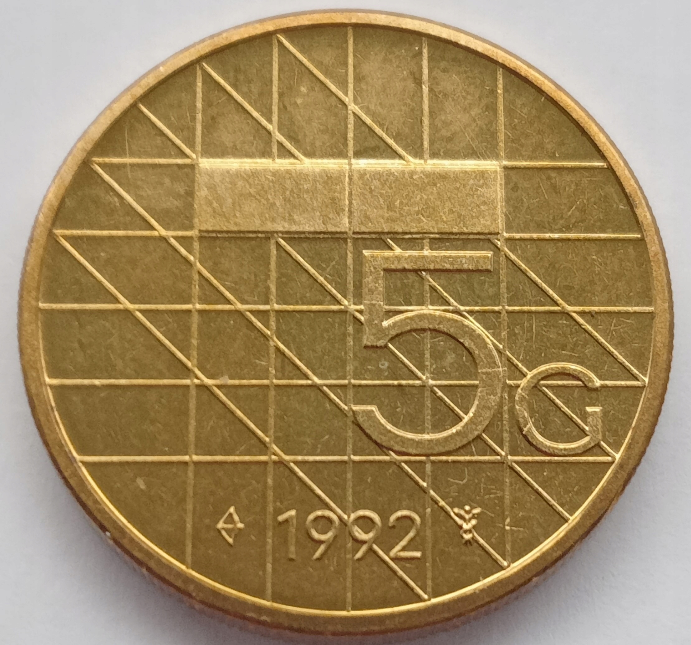 Holandia 5 Gulden 1992 Mennicza (UNC)
