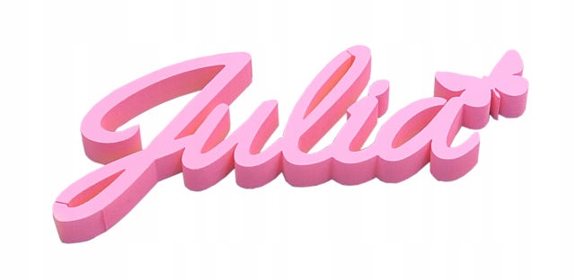 ИМЯ РЕБЕНКА ДЕВОЧКИ + БАБОЧКА ДЕКОР 3D CZ1 ST