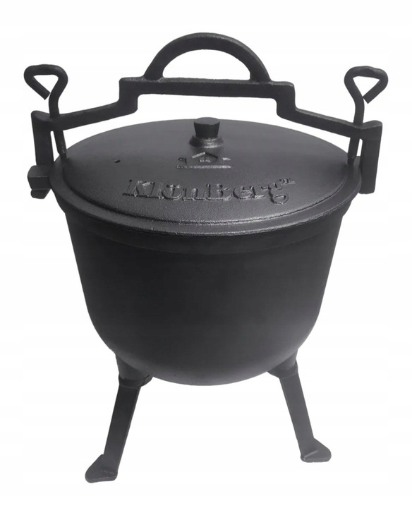 Kociołek Myśliwski Żeliwny Stojący KLONBERG 10L