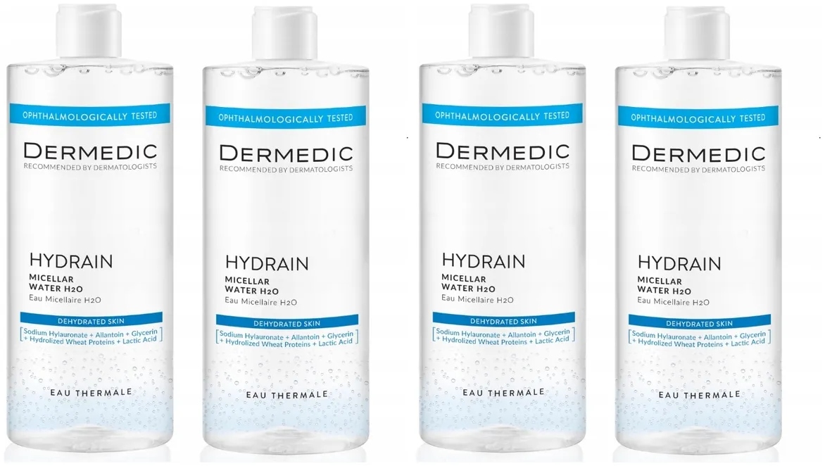 Dermedic Duopack Hydrain Płyn Micelarny H2O 2 x 500ml