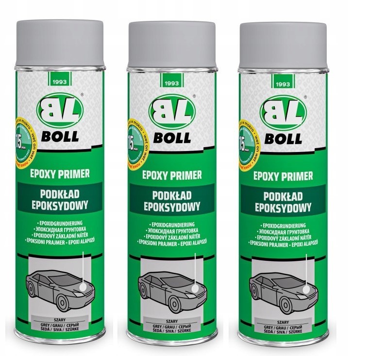 3x Boll podkład epoksydowy Farba podkładowa 500 ml