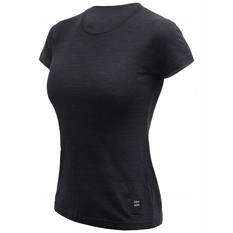 Sensor Triko Merino Cordura dámské krátký černá XL