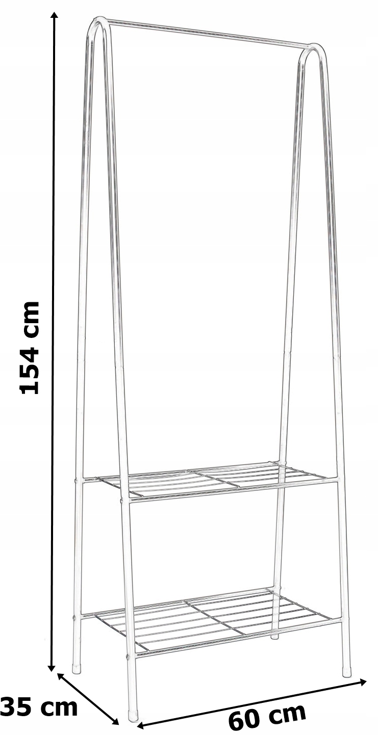 WIESZAK STOJĄCY NA UBRANIA GARDEROBA PÓŁKA STOJAK Kod producenta 5902340317884